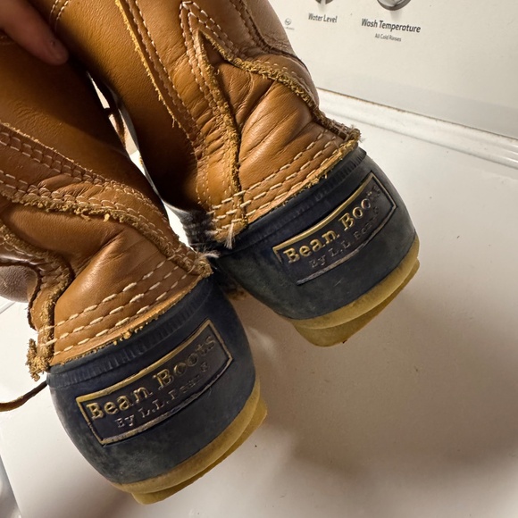 Women's Bean Boots, 8" Navy/Tan LL BEAN hard to find size 8 M - Picture 8 of 8